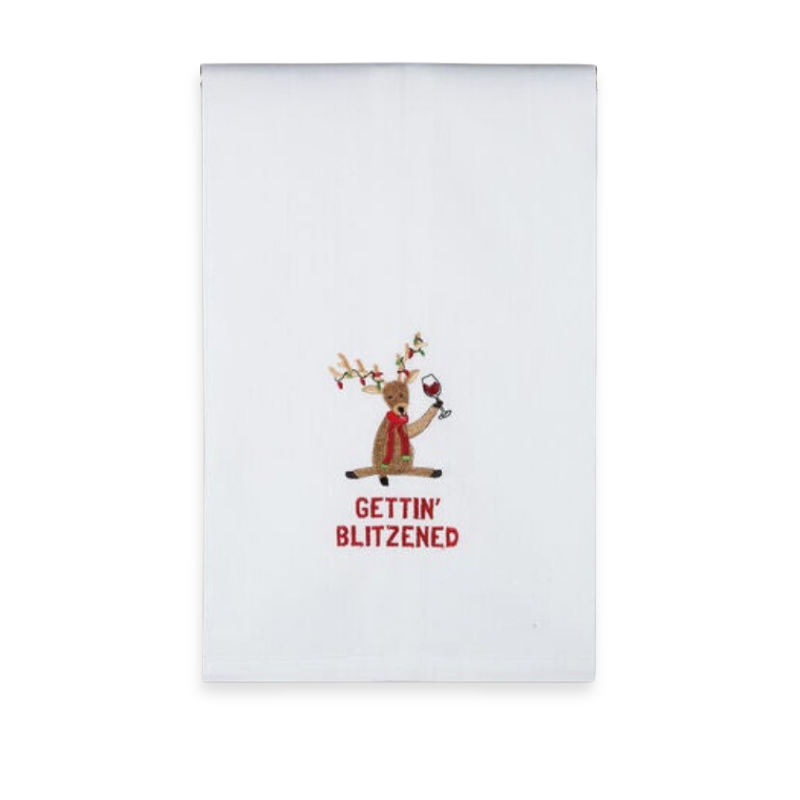 Getting Blitzened Tea Towel-Becket Hitch