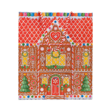 Load image into Gallery viewer, Gingerbread House Large Gift Bag - Becket Hitch
