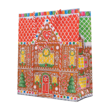 Load image into Gallery viewer, Gingerbread House Large Gift Bag - Becket Hitch
