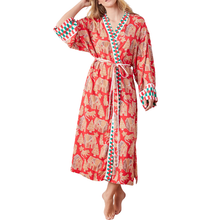 Load image into Gallery viewer, Gingerbread Party Satin Robe - Becket Hitch
