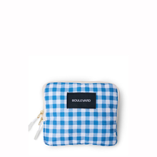 Load image into Gallery viewer, Gingham Sky Shelly Shopping Bag - Becket Hitch
