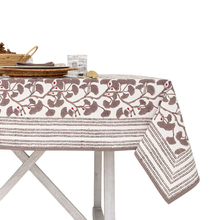 Load image into Gallery viewer, Ginkgo Taupe Tablecloth - Becket Hitch
