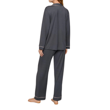 Load image into Gallery viewer, Gisele Long PJ Set Graphite/Sorbet Pink - Becket Hitch
