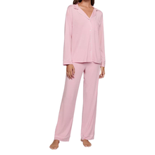 Load image into Gallery viewer, Gisele Long PJ Set Pink Nectar/Ivory - Becket Hitch
