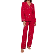 Load image into Gallery viewer, Gisele Printed Long PJ Set Nutcracker Holly Red/Ivory - Becket Hitch
