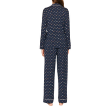 Load image into Gallery viewer,  Gisele Printed Long PJ Set Santa Paws Navy/Ivory - Becket Hitch
