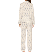 Load image into Gallery viewer, Gisele Printed Long PJ Set Twinkling Menorah Ivory/Navy
