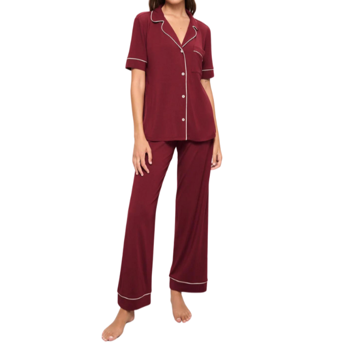 Gisele Short Sleeve & Pant PJ Set-Becket Hitch