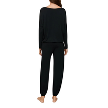 Load image into Gallery viewer, Gisele Slouchy Set Black/Ivory - Becket Hitch
