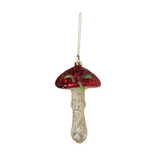 Load image into Gallery viewer, Glittering Mushroom Ornament - Becket Hitch
