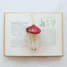 Load image into Gallery viewer, Glittering Mushroom Ornament - Becket Hitch
