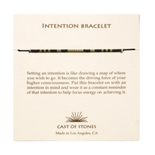 Load image into Gallery viewer, Gold/Black Intention Bracelet-Becket Hitch
