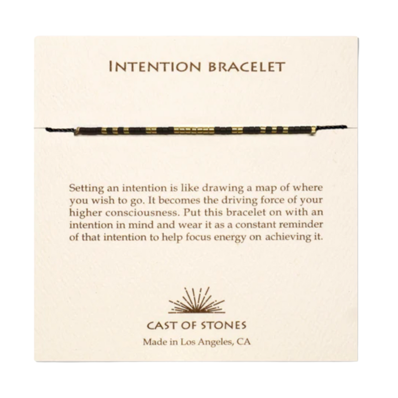 Gold/Black Intention Bracelet-Becket Hitch