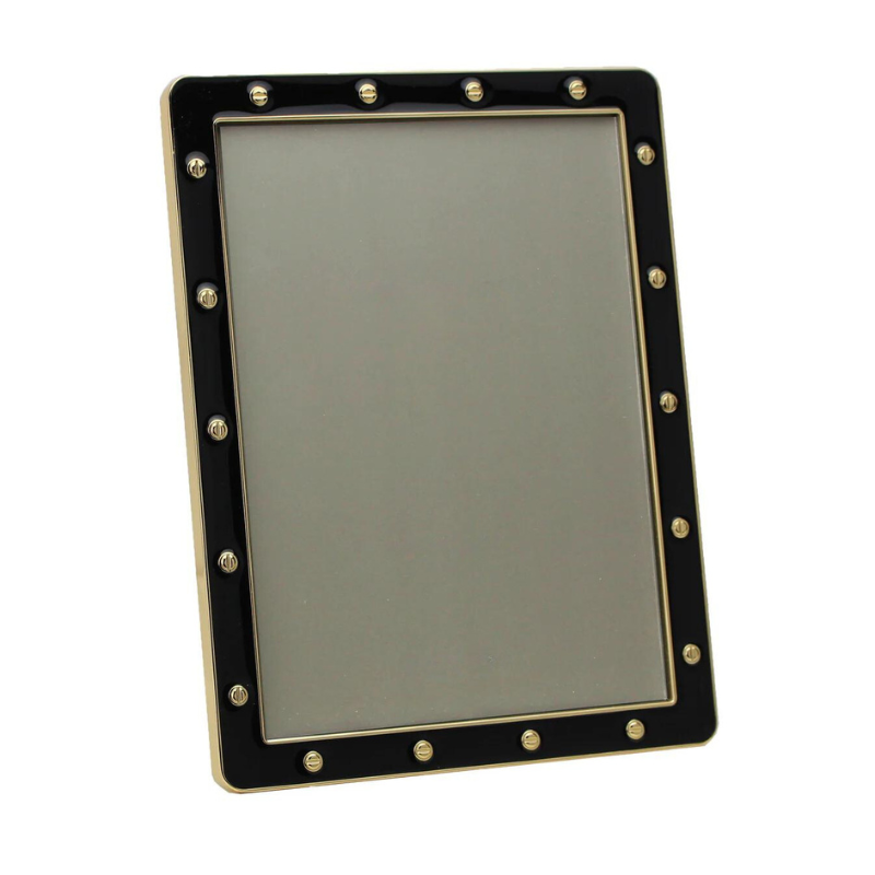 Gold Black Locket Frame-Becket Hitch