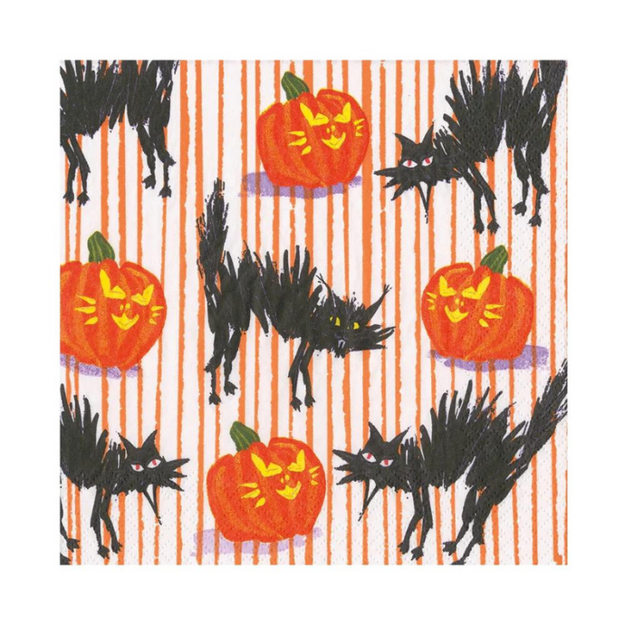 Halloween Cats Luncheon Napkins-Becket Hitch