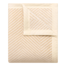 Load image into Gallery viewer, Harborview Herringbone Cream Blanket - Becket Hitch
