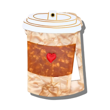 Load image into Gallery viewer, Heart Coffee Cup Compact Mirror - Beckert Hitch
