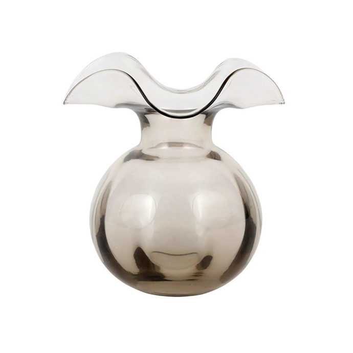 Hibiscus Glass Gray Bud Vase-Becket hitch