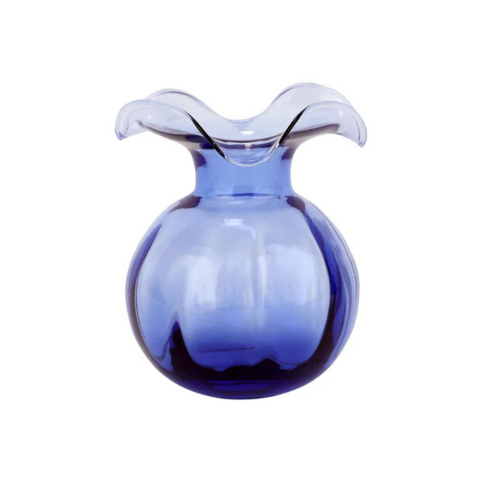 Hibiscus Glass Indigo Bud Vase - Becket Hitch