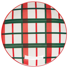 Load image into Gallery viewer, Holiday Plaid Appetizer Plates-Becket Hitch
