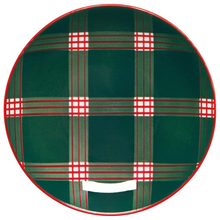 Load image into Gallery viewer, Holiday Plaid Appetizer Plates-Becket Hitch
