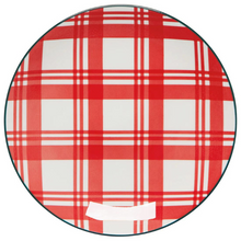 Load image into Gallery viewer, Holiday Plaid Appetizer Plates-Becket Hitch
