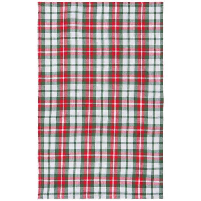 Holiday Plaid Tea Towel-Becket Hitch