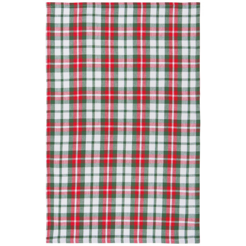 Holiday Plaid Tea Towel-Becket Hitch