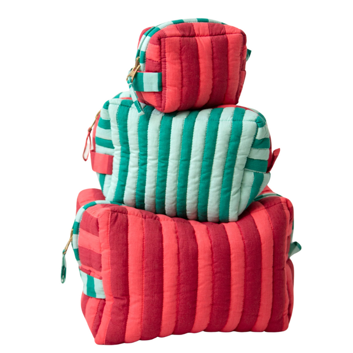 Holiday Stripes Pouches-Becket Hitch