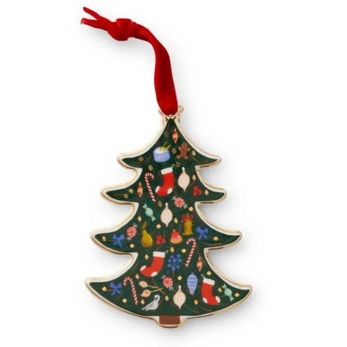 Holiday Tree Porcelain Ornament-Becket Hitch