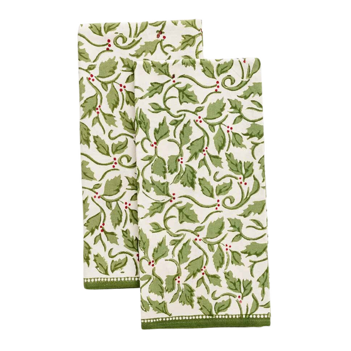 Holly Berry Tea Towel-Becket Hitch