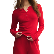 Load image into Gallery viewer, Holly Pointelle Long Sleeve Top - Becket Hitch
