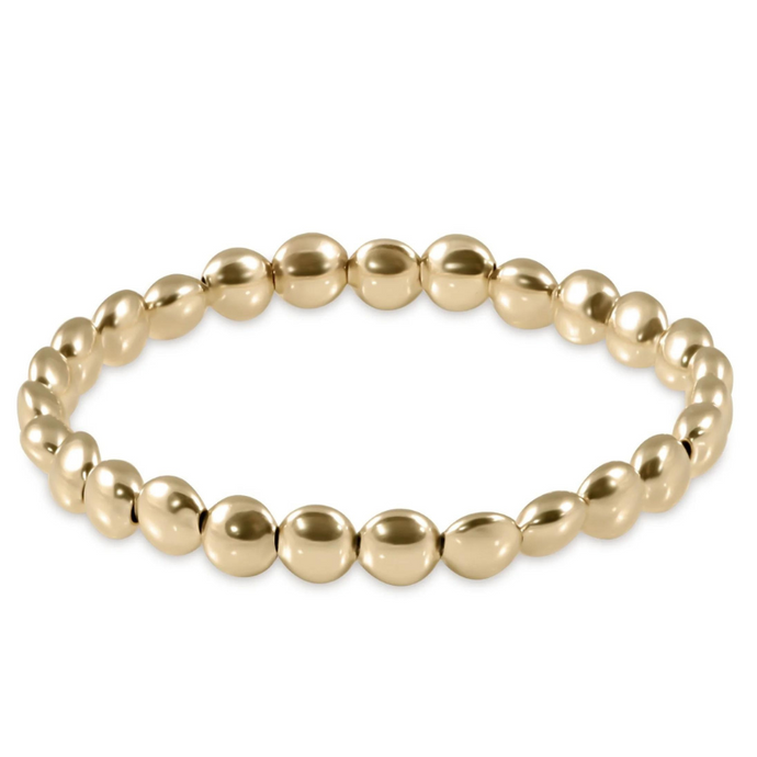 Honesty Gold 6mm Bead Bracelet-Becket Hitch