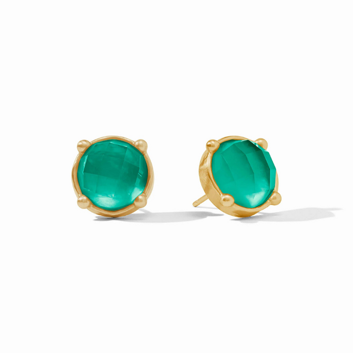 Honey Stud in Iridescent Emerald Green-Becket Hitch