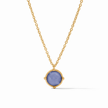 Load image into Gallery viewer, Honeybee Solitaire Necklace Iridescent Tanzanite Blue - Becket Hitch
