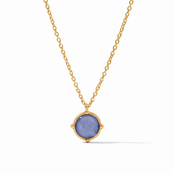 Honeybee Solitaire Necklace Iridescent Tanzanite Blue - Becket Hitch