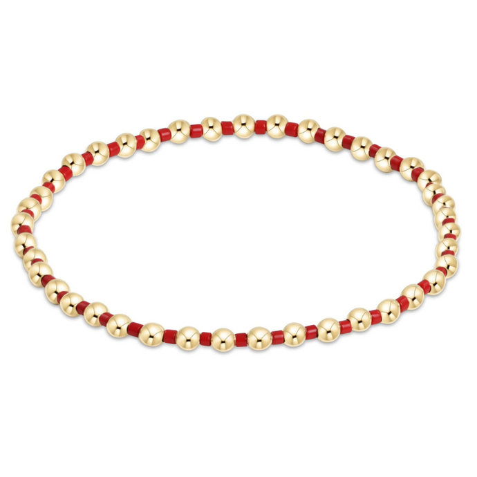 Hope Grateful Bracelet in Bright Red-Becket Hitch