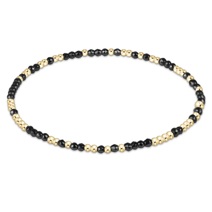 Hope Unwritten Faceted Hematite 2mm Bead Bracelet - Becket Hitch