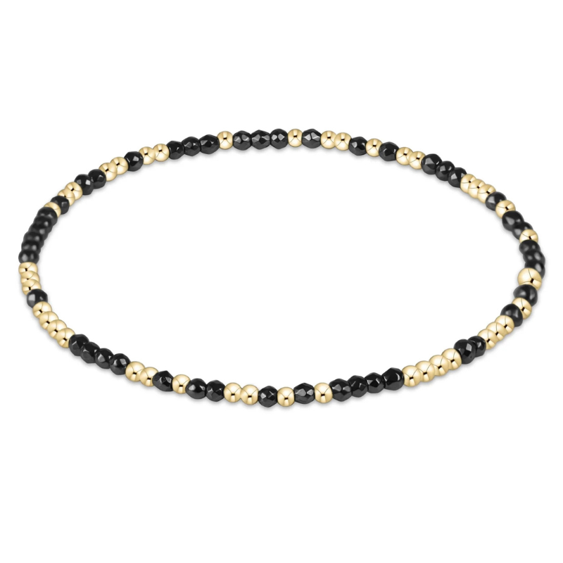 Hope Unwritten Faceted Hematite 2mm Bead Bracelet - Becket Hitch