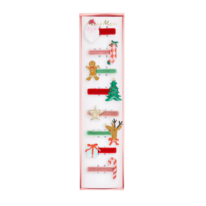 Jolly Christmas Hair Clips - Becket Hitch