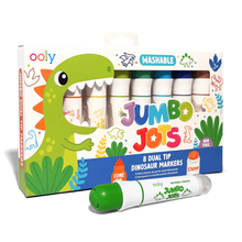 Load image into Gallery viewer, Jumbo Jots Dual Tip Dinosaur Stamp Markers - Becket Hitch
