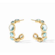 Load image into Gallery viewer, Kaleidoscope Hoop Bahamian Blue Medium-Becket Hitch
