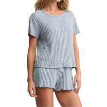 Load image into Gallery viewer, Kara Rib Tee  Light Denim -Becket Hitch
