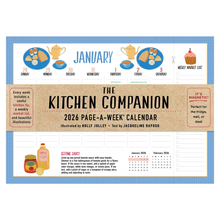 Load image into Gallery viewer, Kitchen Companion Page-A-Week Calendar 2026-Becket Hitch
