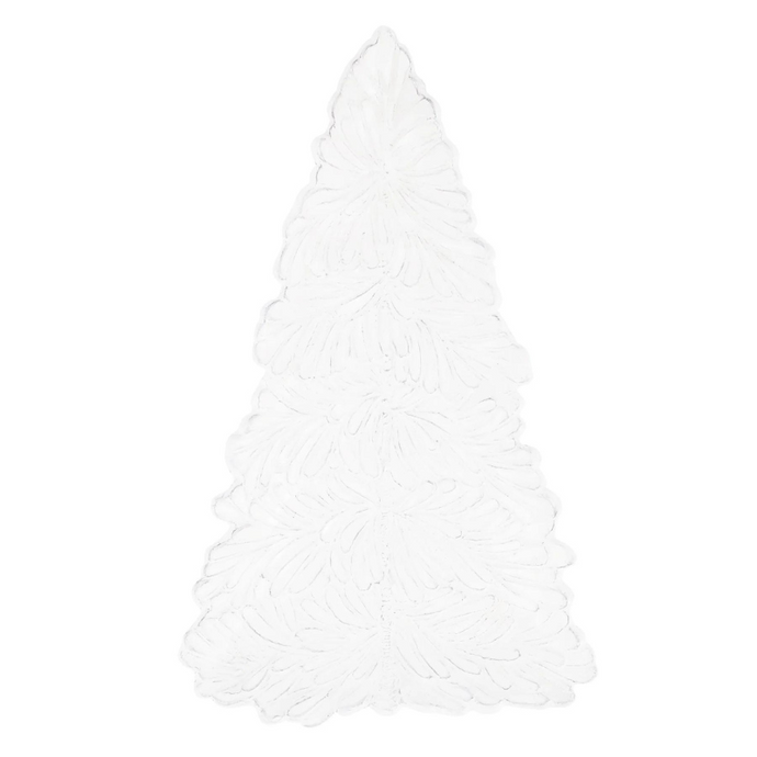 Lastra Holiday White Tree Platter-Becket Hitch