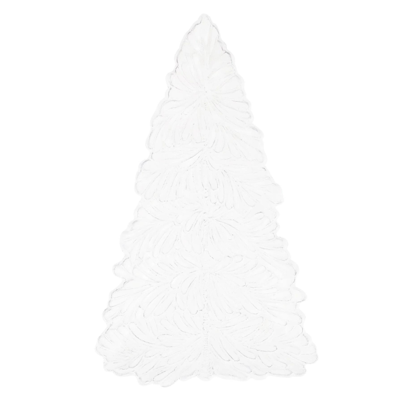 Lastra Holiday White Tree Platter-Becket Hitch