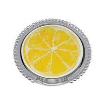 Load image into Gallery viewer, Lemon and Lime Beaded Coaster Set - Becket Hitch
