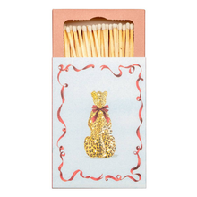 Load image into Gallery viewer, Leopard with a Bow Matchbox - Becket Hitch
