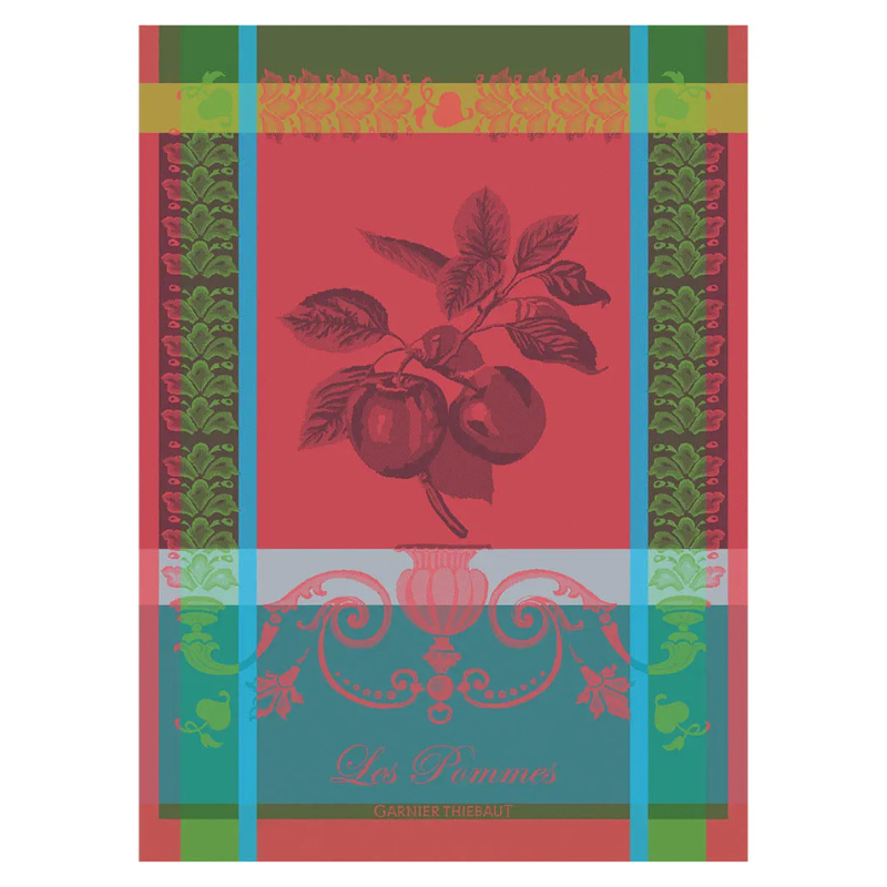 Les Pommes Rouge Vif Kitchen Towel-Becket Hitch