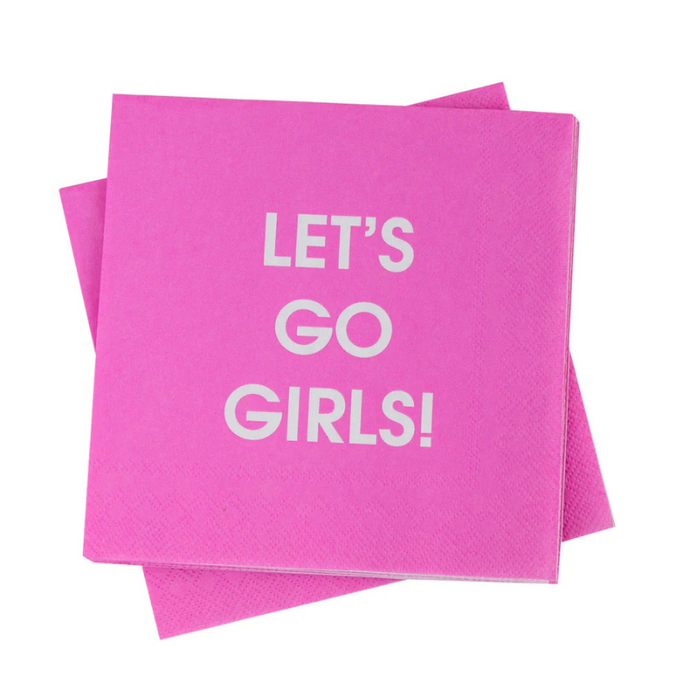 Let's Go Girls Cocktail Napkins-Becket Hitch